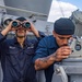 USS Dewey Sailors Scan for Surface Contacts