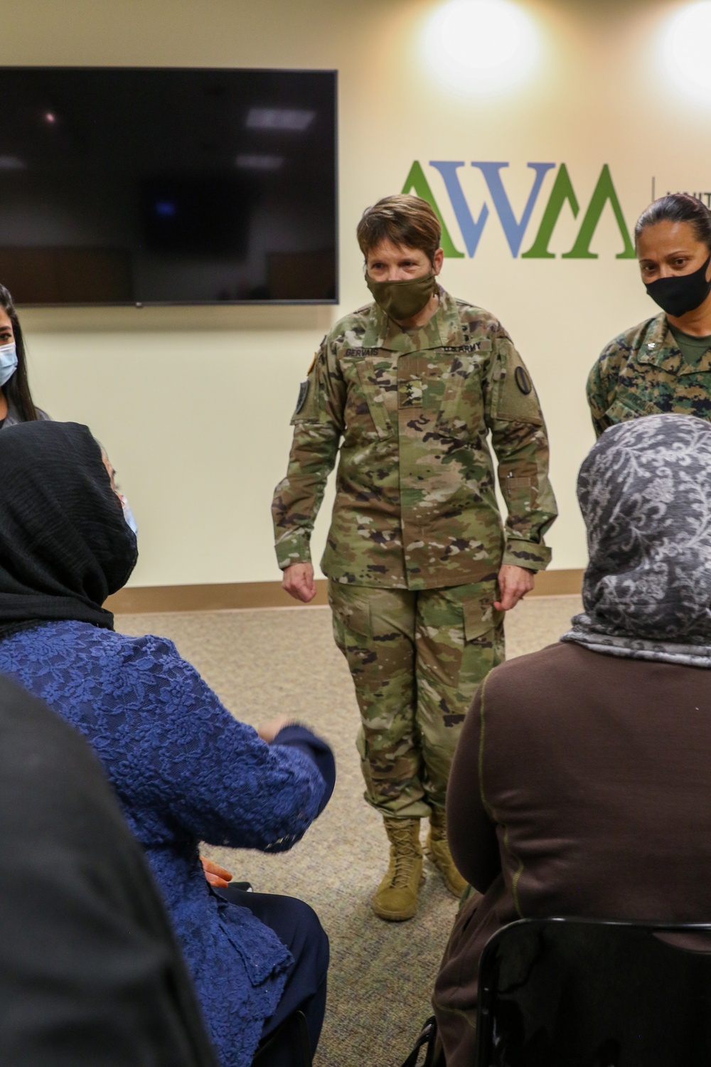 Lt. Gen. Maria R. Gervais visits Army Women’s Museum with Afghan guests