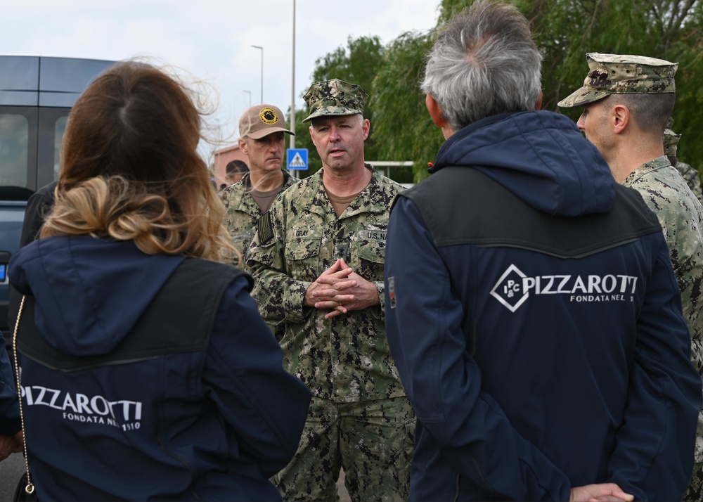 Commander Navy Region EURAFCENT Visits NAS Sigonella to Assess Storm Damage