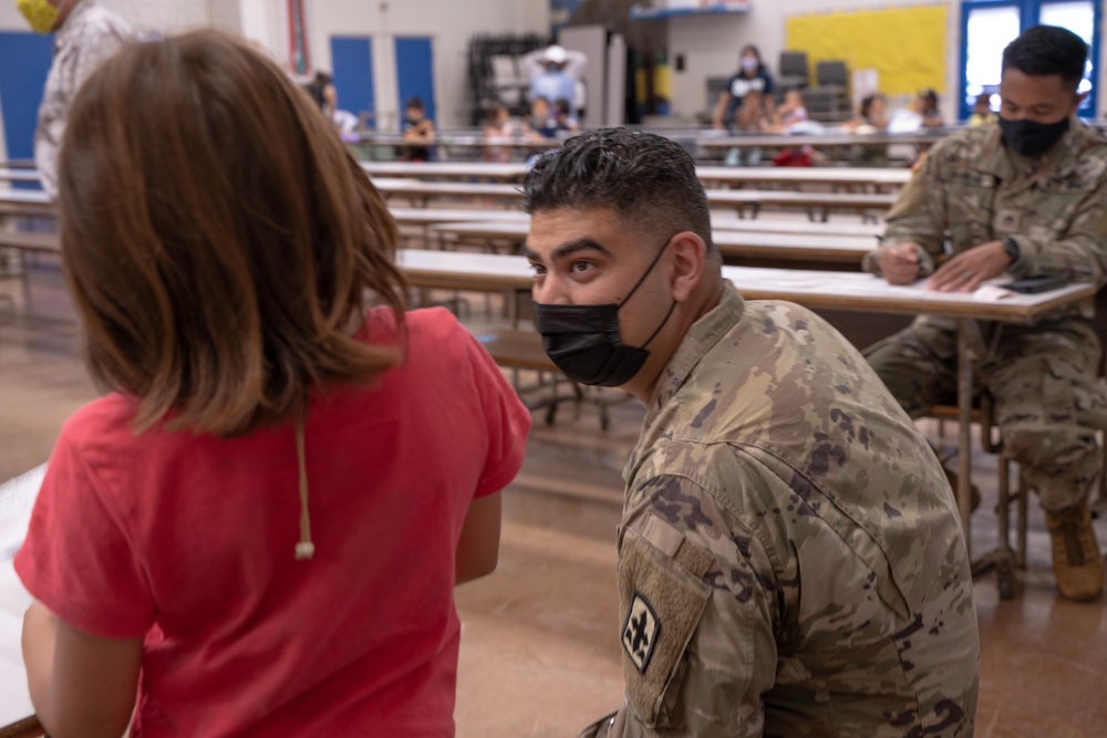 Hawaii National Guard helps schools and vaccine providers