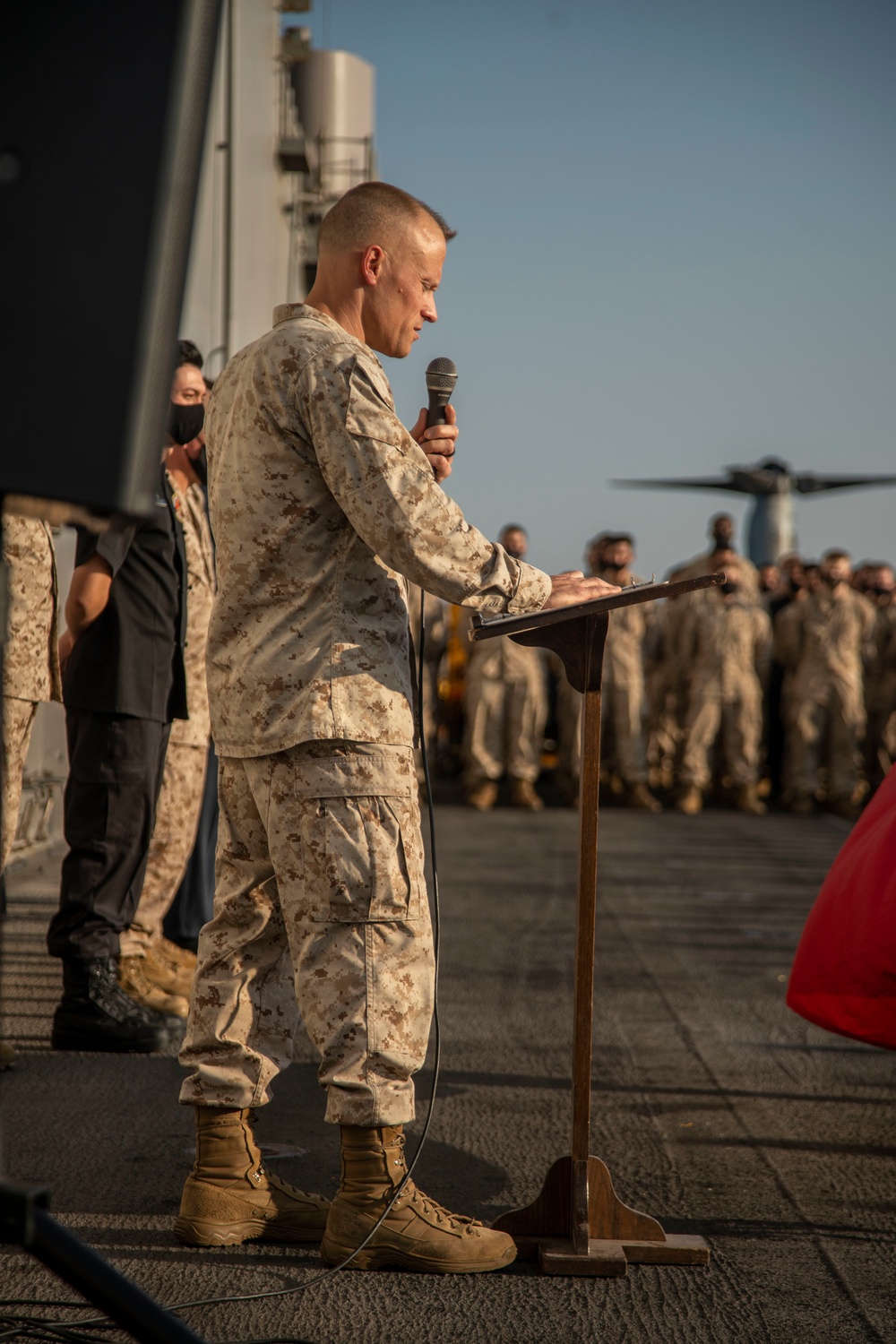 11th MEU celebrates the 246th Marine Corps Birthday aboard the USS Essex (LHD 2)