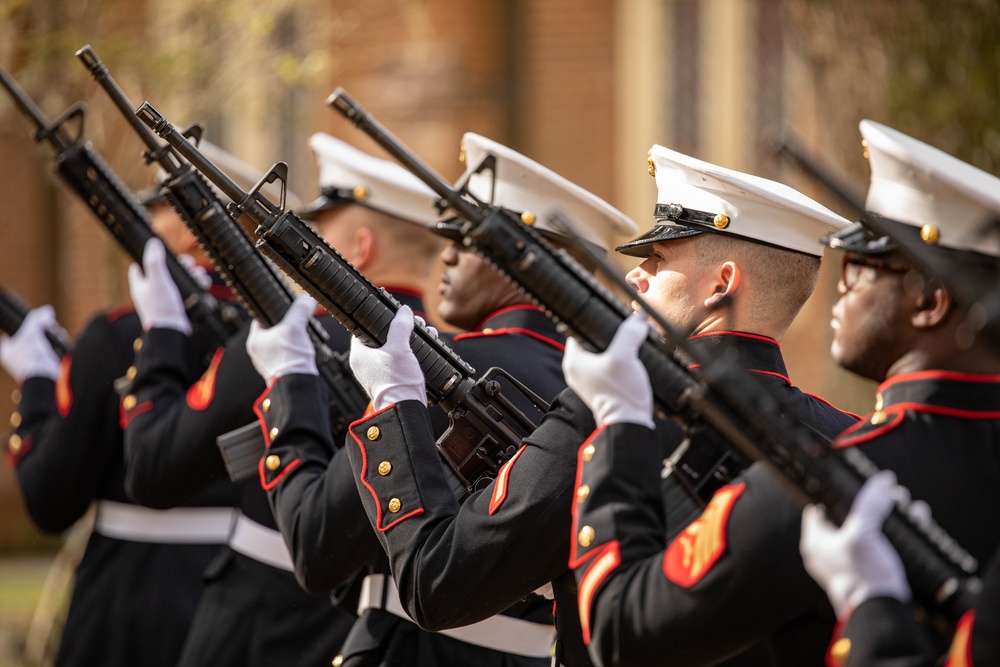 Wreath Laying Ceremony for Robert Barrow, the 27th Commandant of the Marine Corps 2021