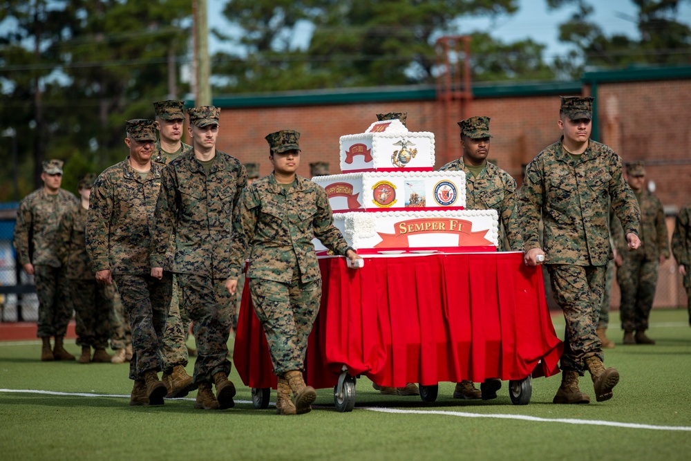 MCAS New River Marine Corps Birthday Cake Cutting Ceremony