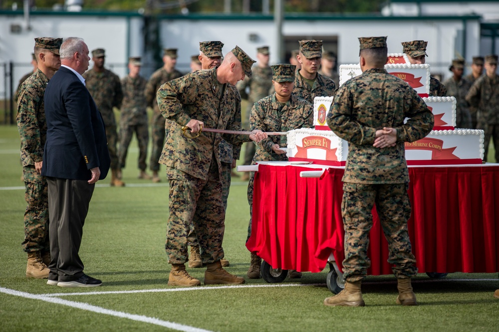 MCAS New River Marine Corps Birthday Cake Cutting Ceremony