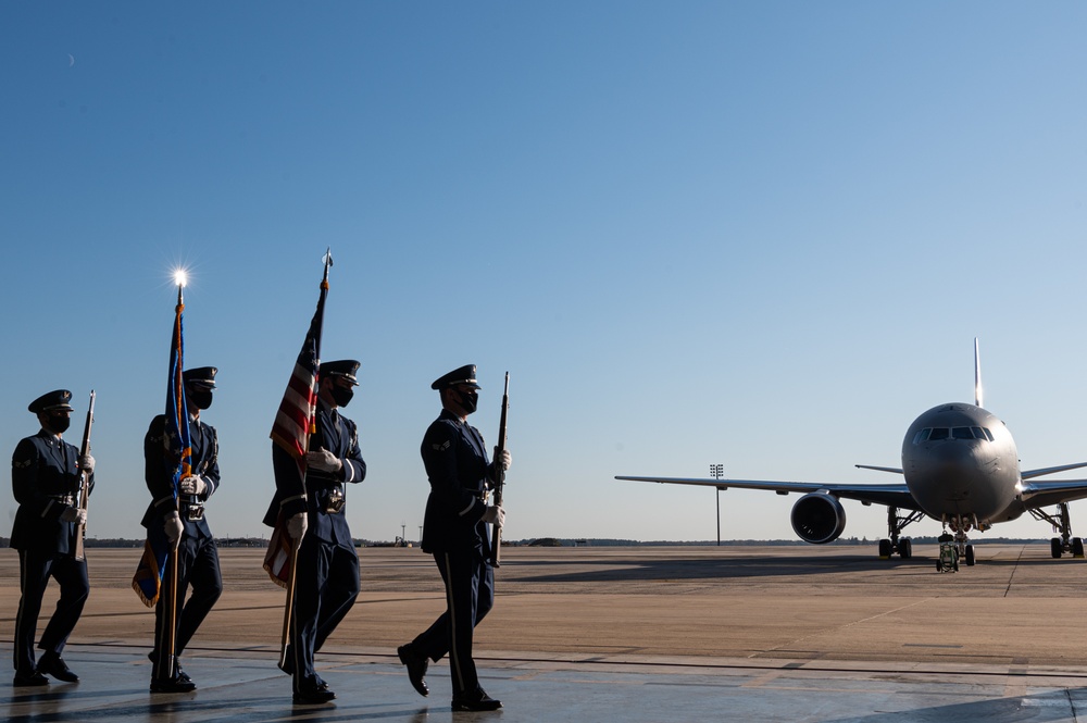 KC-46A Pegasus arrives on Joint Base MDL