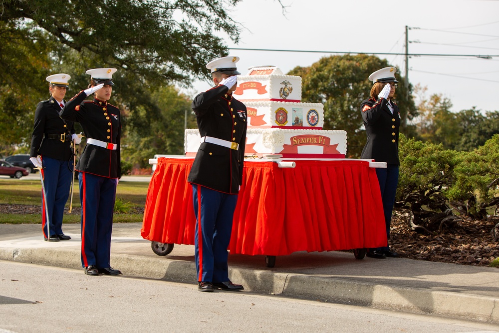 246th Birthday Cake Cutting Ceremony on MCB Camp Lejeune