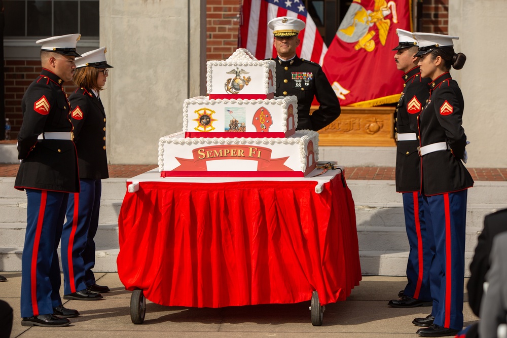 246th Birthday Cake Cutting Ceremony on MCB Camp Lejeune