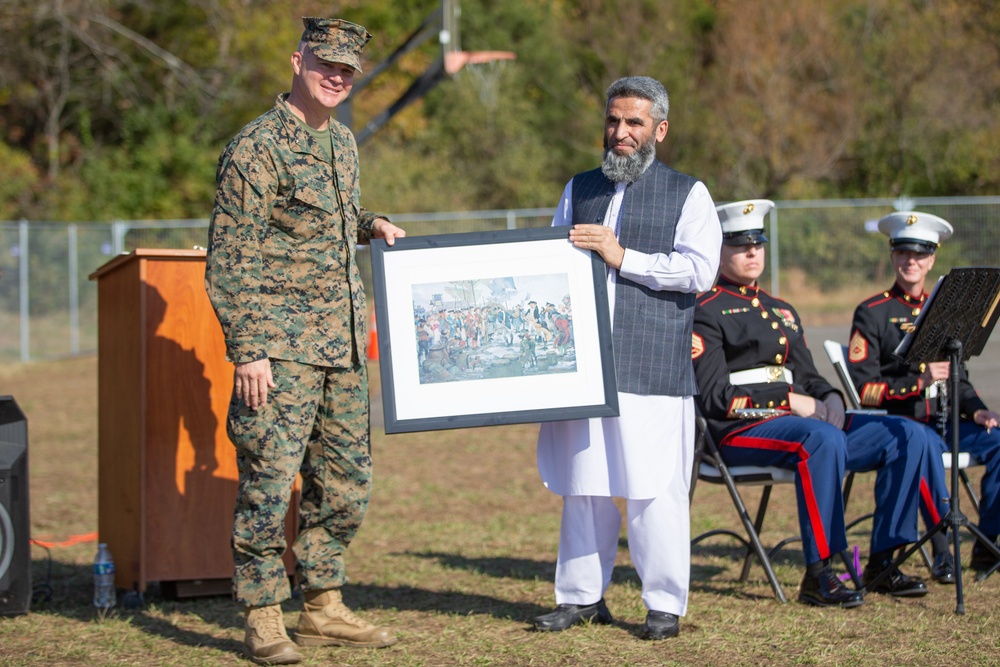 Marine Corps Birthday Cake Cutting Ceremony TF Quantico