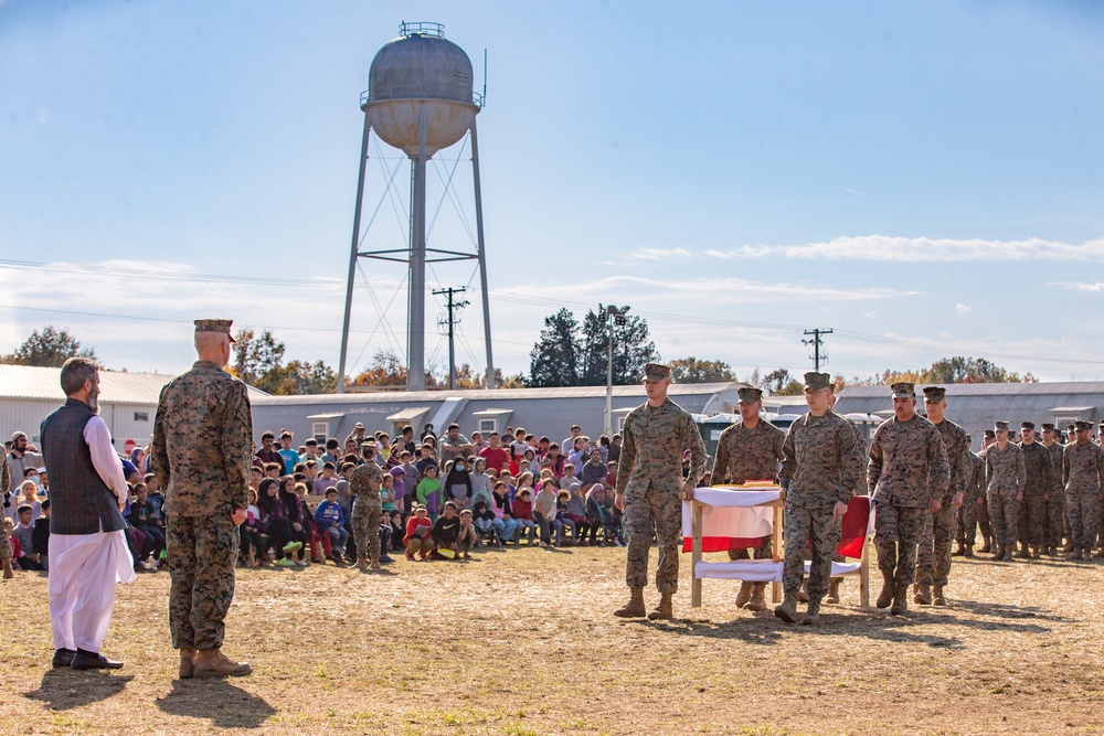 Marine Corps Birthday Cake Cutting Ceremony TF Quantico