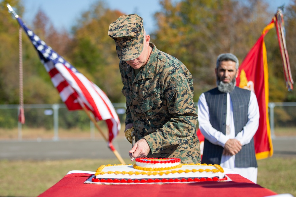 Marine Corps Birthday Cake Cutting Ceremony TF Quantico