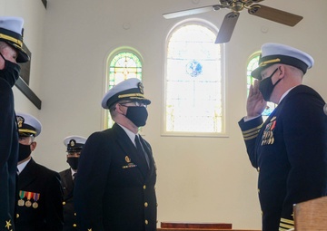 USS Charleston Gold Crew Holds Change of Command Ceremony