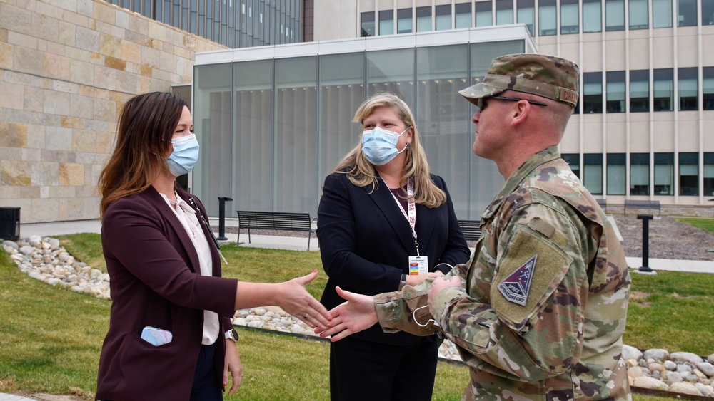 Buckley Garrison leadership visits Rocky Mountain Veterans Hospital