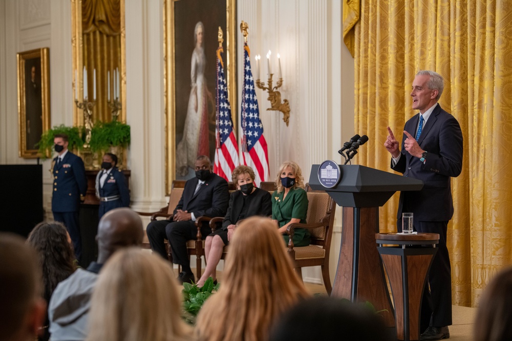 Secretary Austin attends FLOTUS Jill Biden hosted 'Hidden Helpers' event