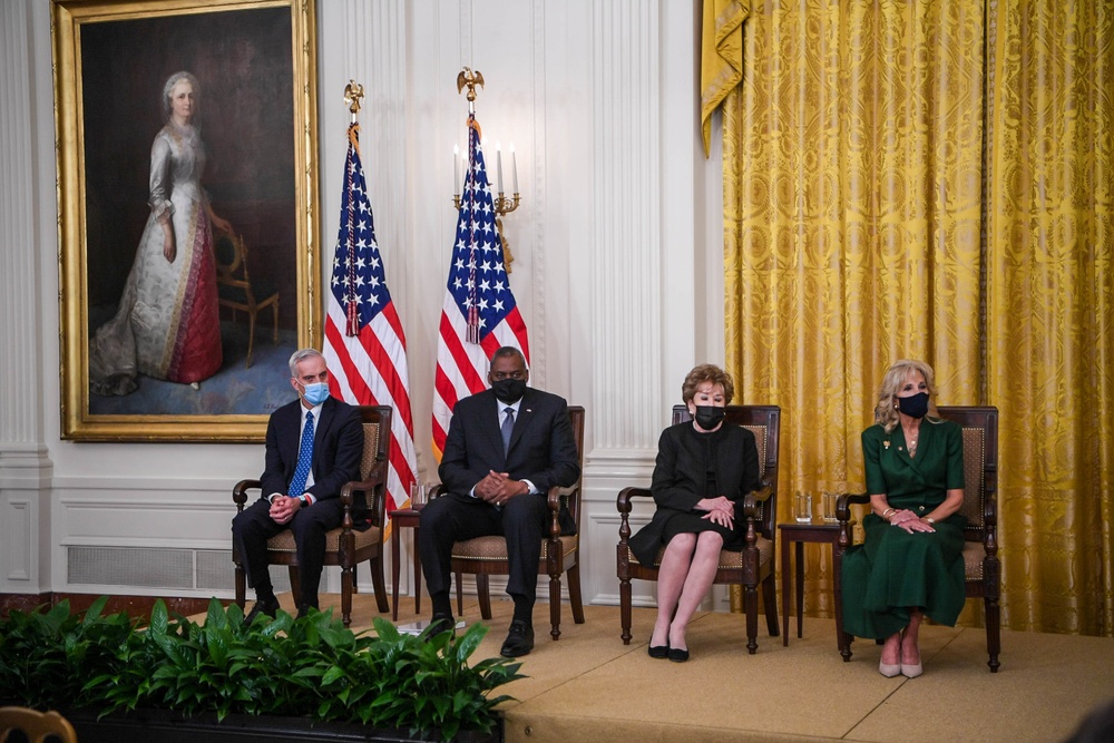Secretary Austin attends FLOTUS Jill Biden hosted 'Hidden Helpers' event