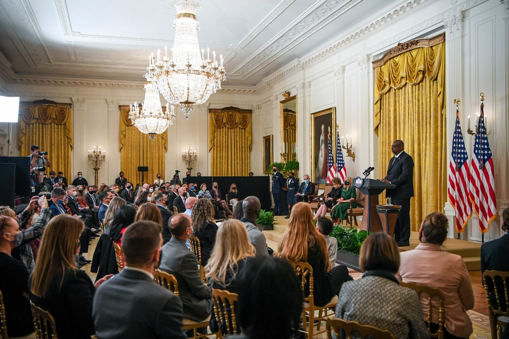 Secretary Austin attends FLOTUS Jill Biden hosted 'Hidden Helpers' event