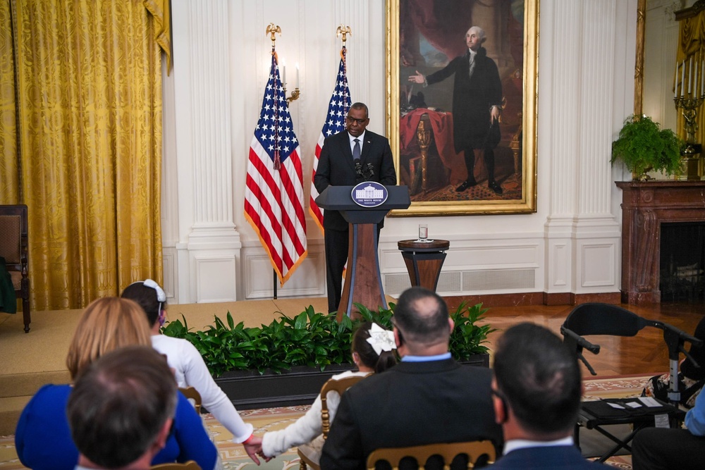 Secretary Austin attends FLOTUS Jill Biden hosted 'Hidden Helpers' event