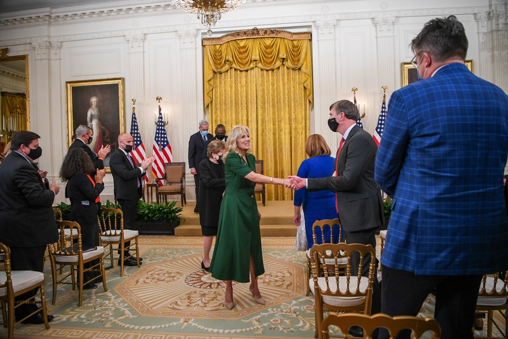 Secretary Austin attends FLOTUS Jill Biden hosted 'Hidden Helpers' event