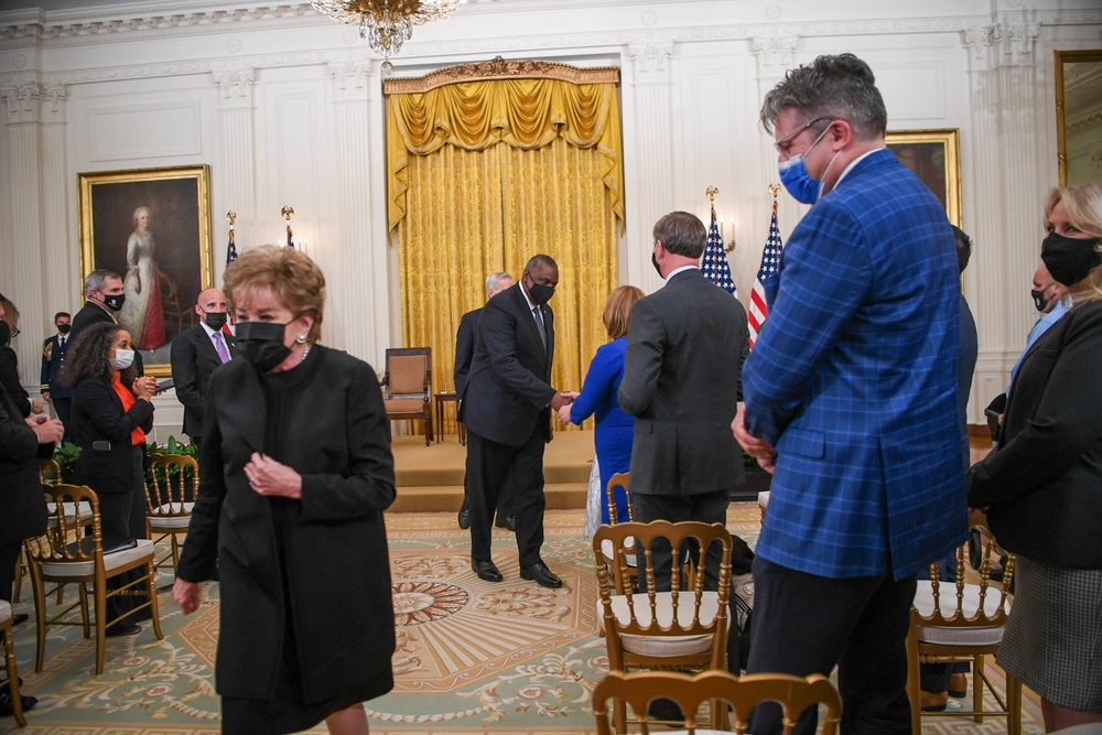 Secretary Austin attends FLOTUS Jill Biden hosted 'Hidden Helpers' event