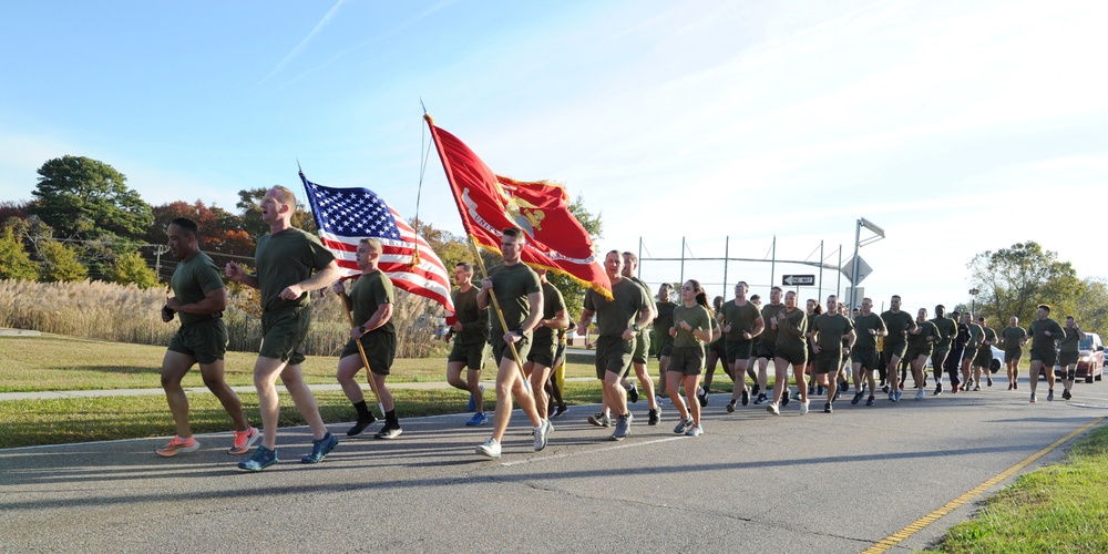 EWTGLANT runs 246 miles for the Marines Corps' 246th Birthday