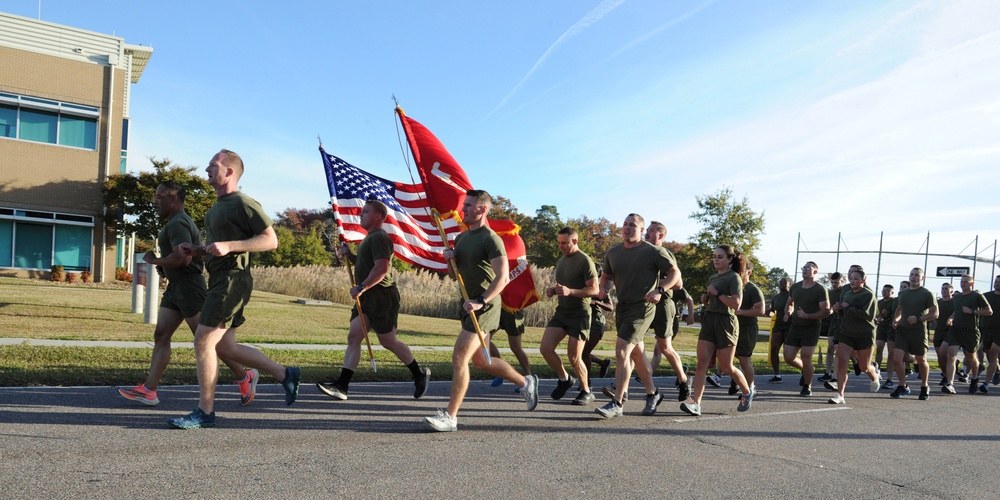 EWTGLANT runs 246 miles for the Marines Corps' 246th Birthday