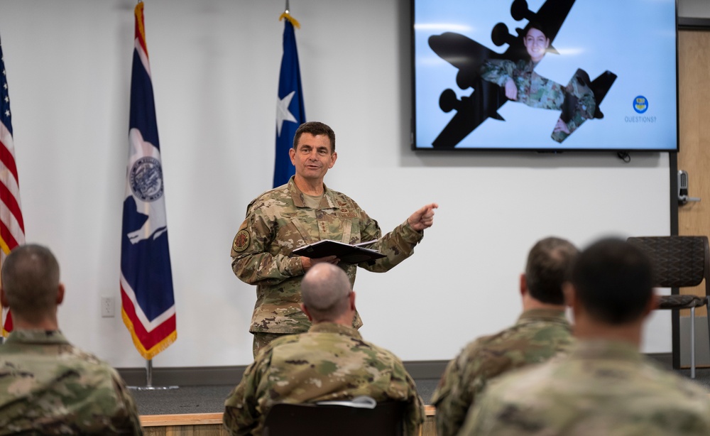 Director of the Air National Guard visits the 153rd Airlift Wing