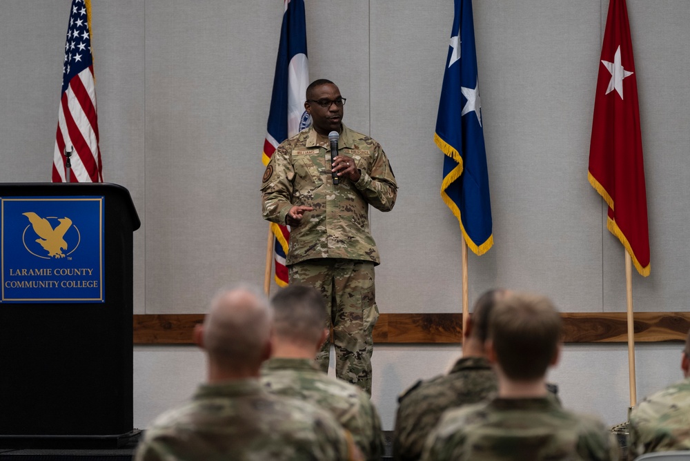 ANG Command Chief Williams visits 153rd Airlift Wing