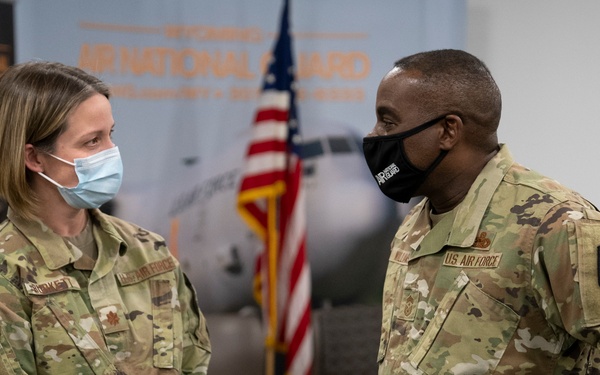 ANG Command Chief Williams visits 153rd Airlift Wing