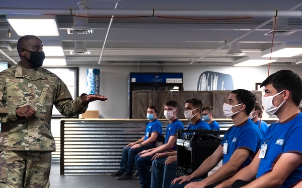 ANG Command Chief Williams visits 153rd Airlift Wing