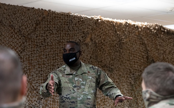 ANG Command Chief Williams visits 153rd Airlift Wing