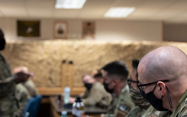 ANG Command Chief Williams visits 153rd Airlift Wing