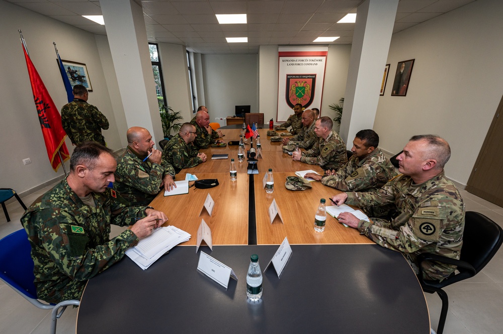 NJNG leadership meets with Albanian Armed Forces