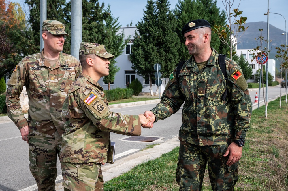 NJNG leadership meets with Albanian Armed Forces