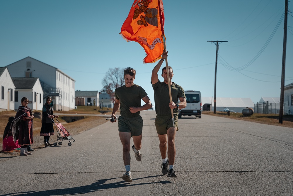 The 26th Marine Expeditionary Unit run 246 Miles in honor of the Marine Corps 246th Birthday