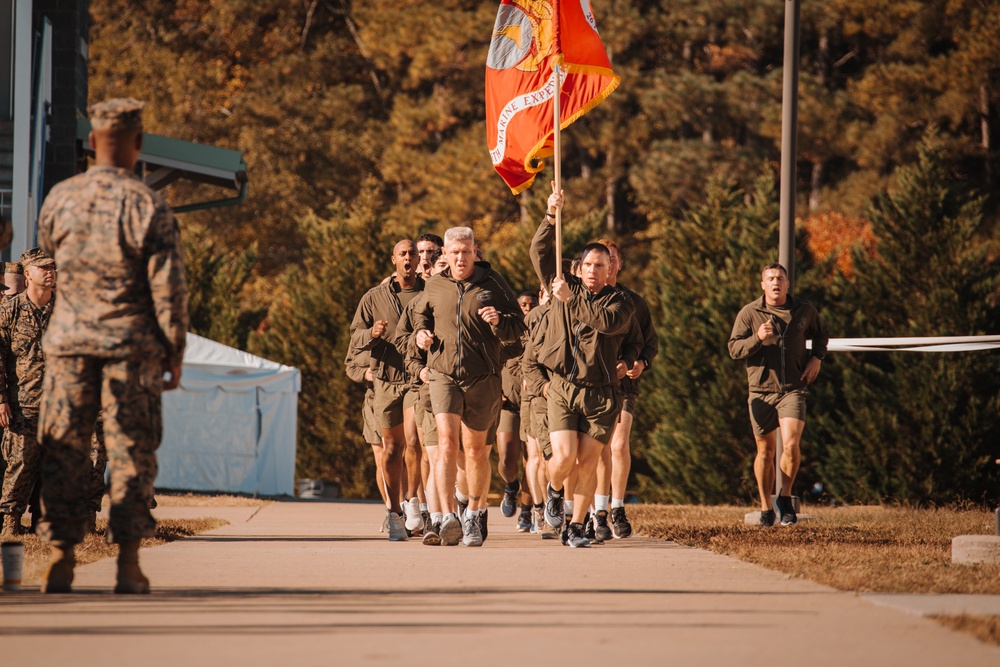 The 26th Marine Expeditionary Unit run 246 Miles in honor of the Marine Corps 246th Birthday