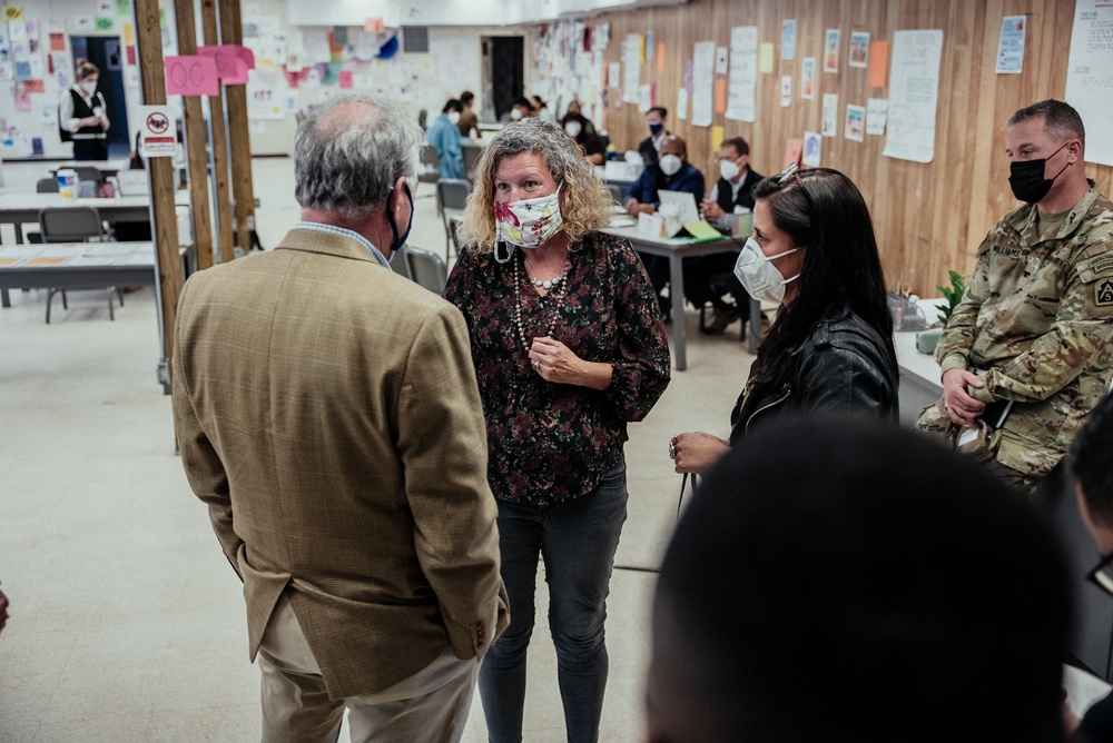 Senator Tim Kaine visits Task Force Pickett