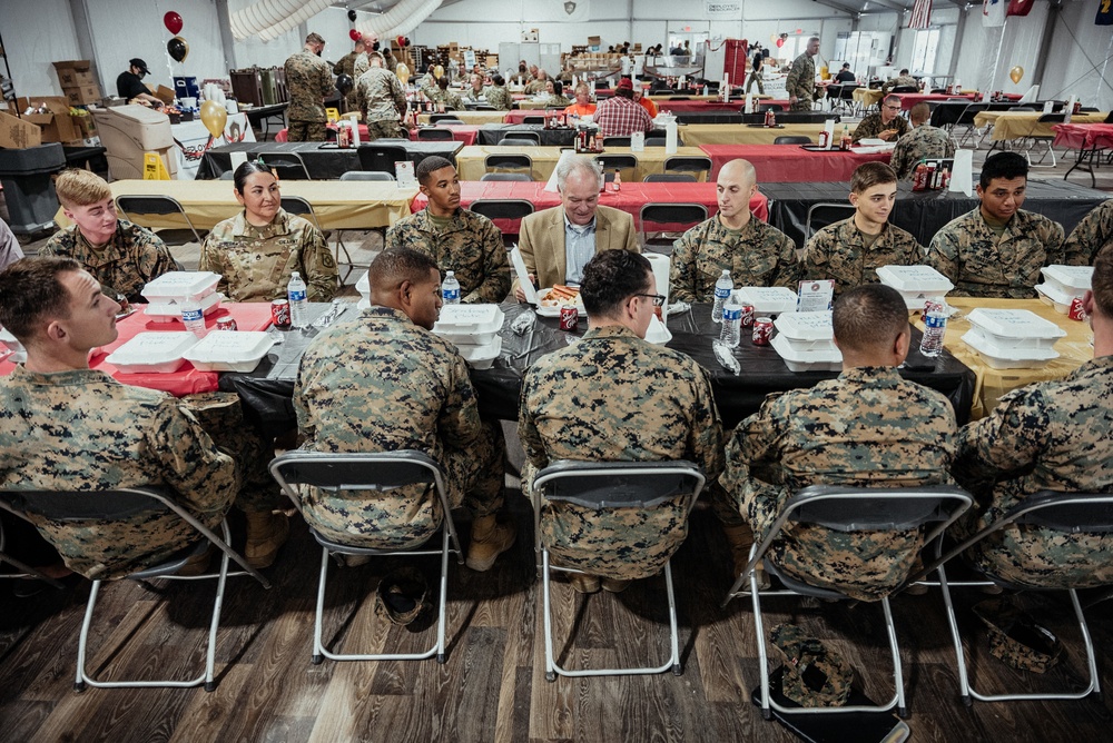Senator Tim Kaine visits Task Force Pickett