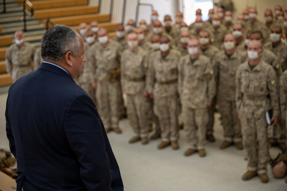 SECNAV Del Toro visits MCRD San Diego