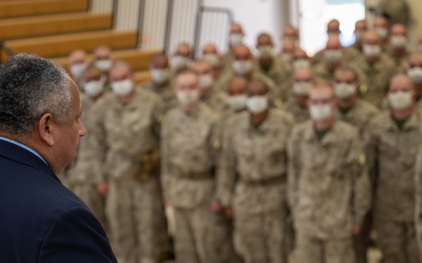 SECNAV Del Toro visits MCRD San Diego