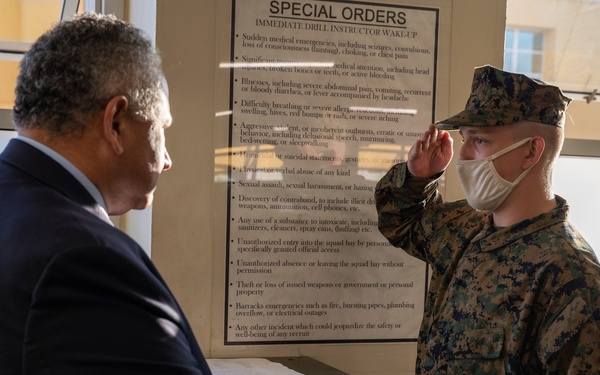 SECNAV Del Toro visits MCRD San Diego