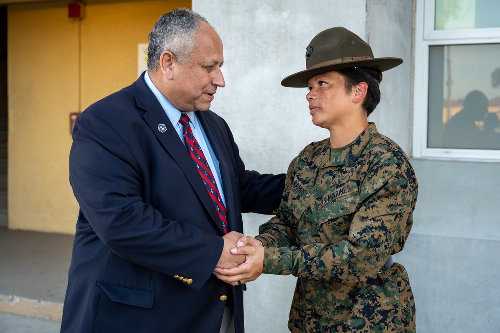 SECNAV Del Toro visits MCRD San Diego