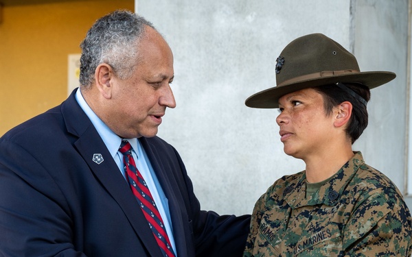 SECNAV Del Toro visits MCRD San Diego