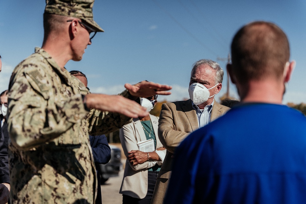 Senator Tim Kaine visits Task Force Pickett