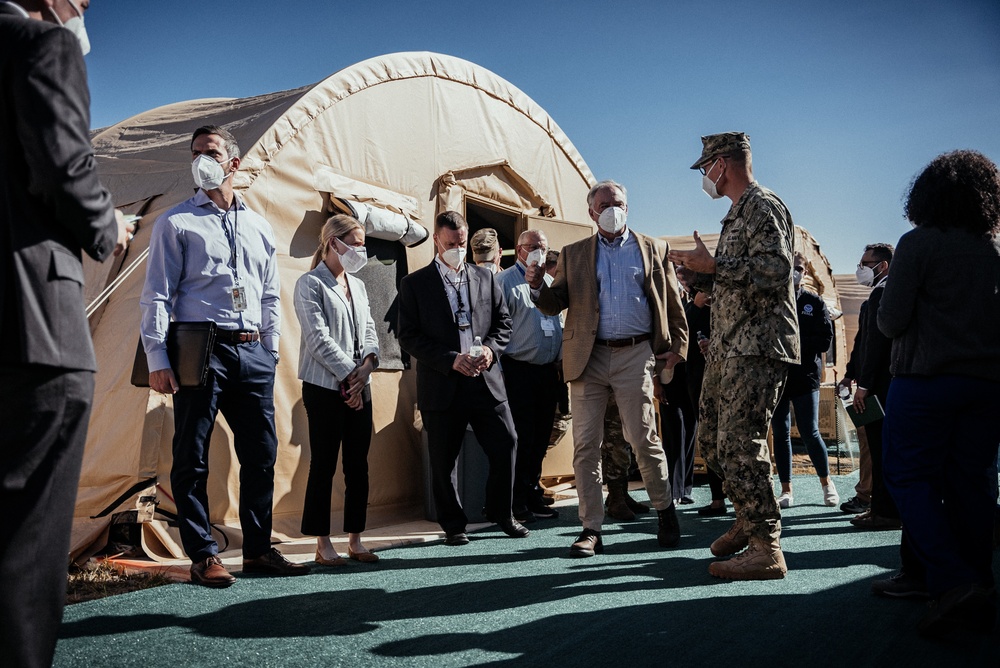 Senator Tim Kaine visits Task Force Pickett