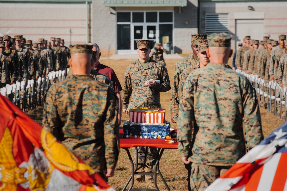 The 26th Marine Expeditionary Unit honors the Marine Corps 246th Birthday