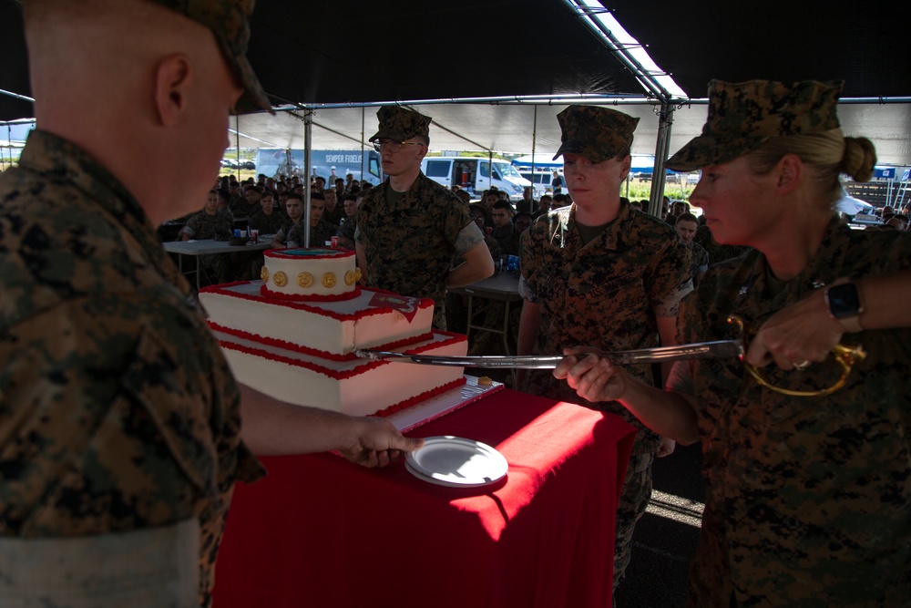 Marine Aviation Logistics Squadron 24: Cake Cutting Ceremony