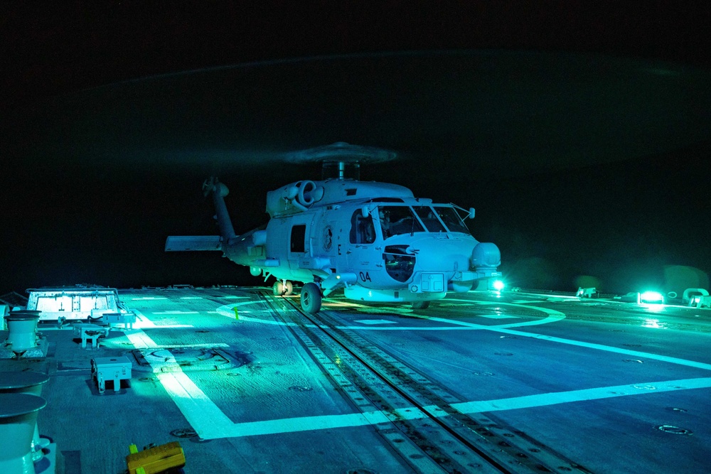 USS Dewey Conducts Flight Operations with HSM-51