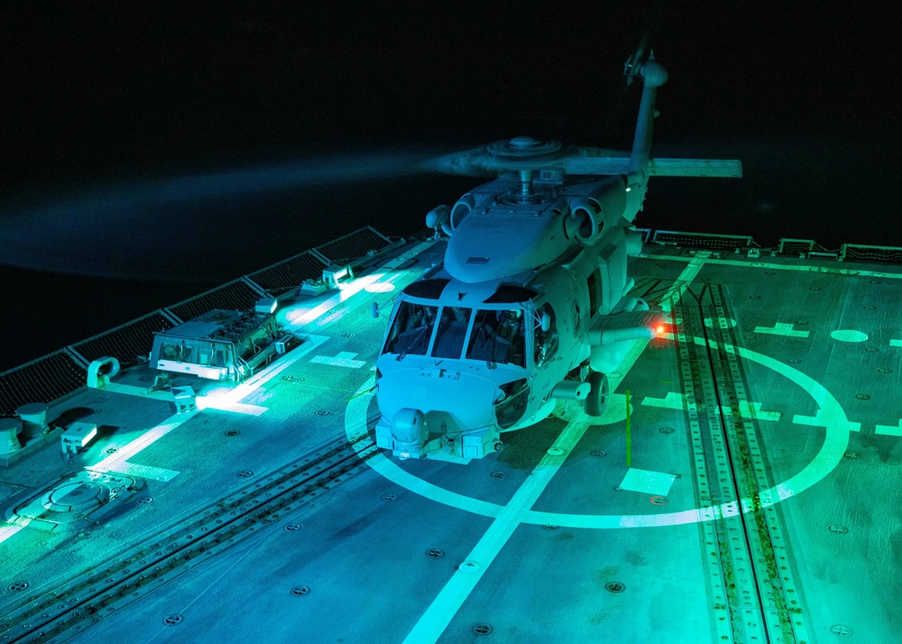 USS Dewey Conducts Flight Operations with HSM-51