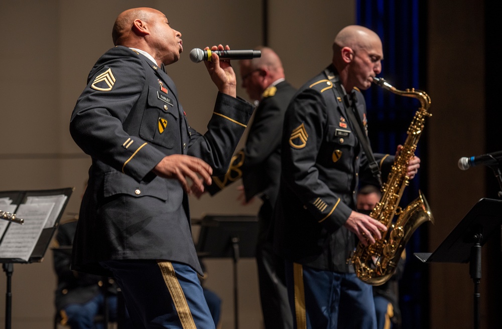 Army band singer