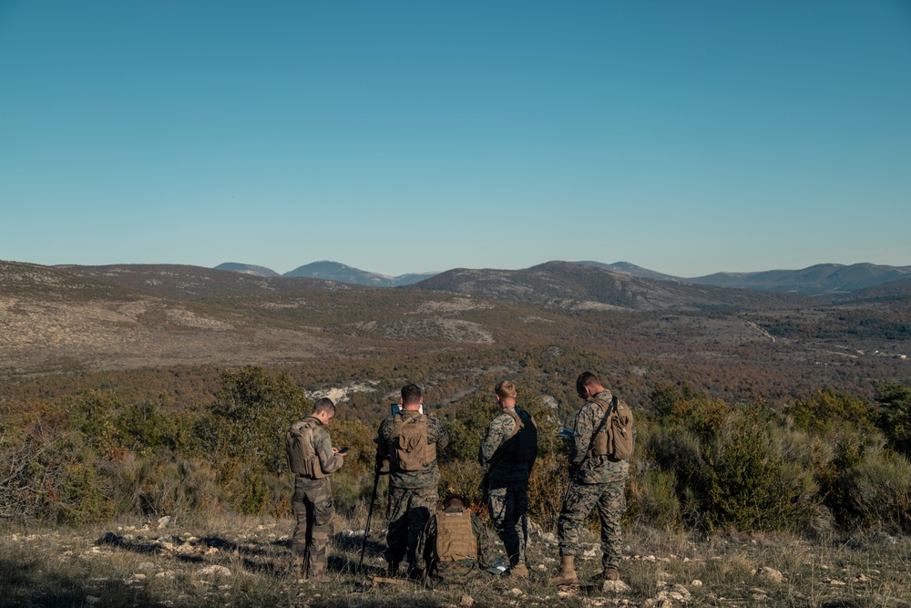 10th Marine Regiment French Bilateral Visit: Fire Ex