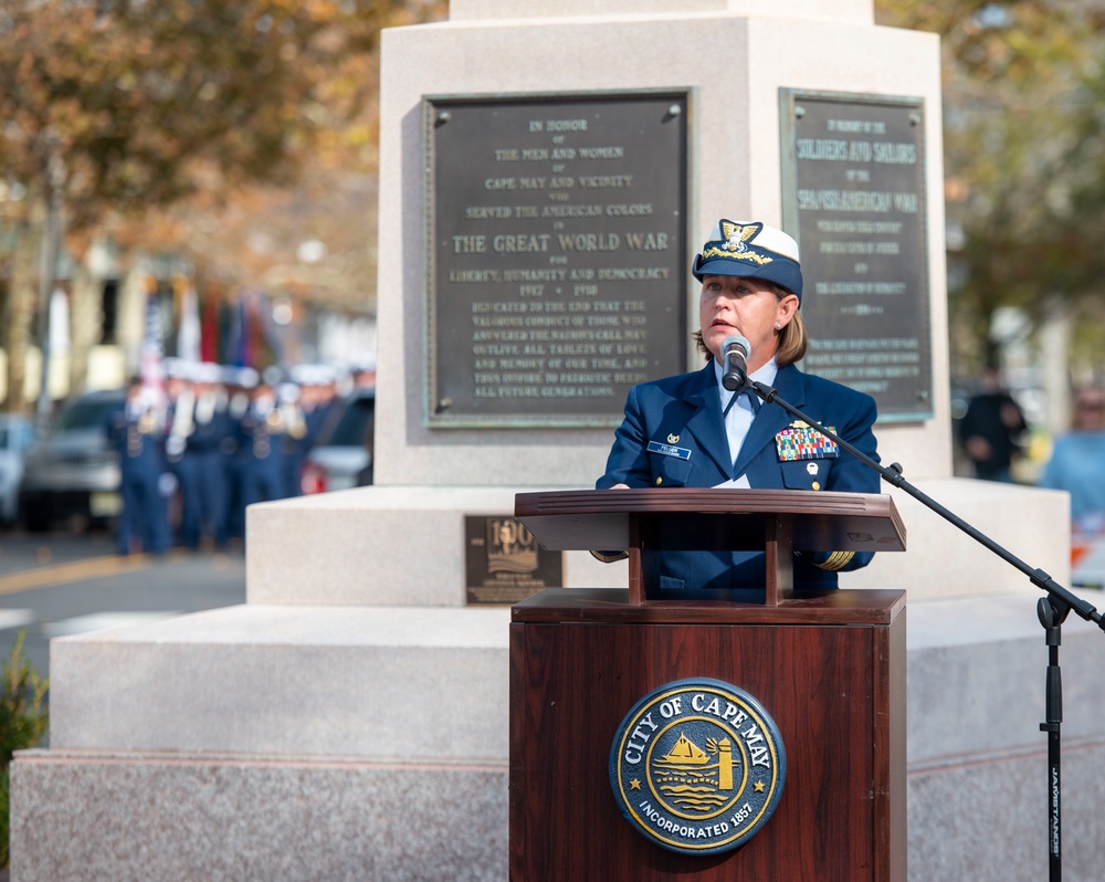 Coast Guard Training Center Cape May Participates in City of Cape May Veterans Day Ceremony